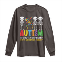 Autism Awareness Long Sleeve Shirt Skeleton Dabbing Autistic Kids