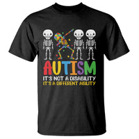 Autism Awareness T Shirt Skeleton Dabbing Autistic Kids
