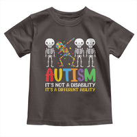 Autism Awareness Toddler T Shirt Skeleton Dabbing Autistic Kids