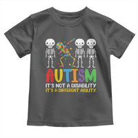 Autism Awareness Toddler T Shirt Skeleton Dabbing Autistic Kids