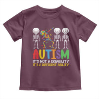 Autism Awareness Toddler T Shirt Skeleton Dabbing Autistic Kids