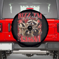Autism Funny Spare Tire Cover Rizz Em With The Tism Meme Autistic Racoon