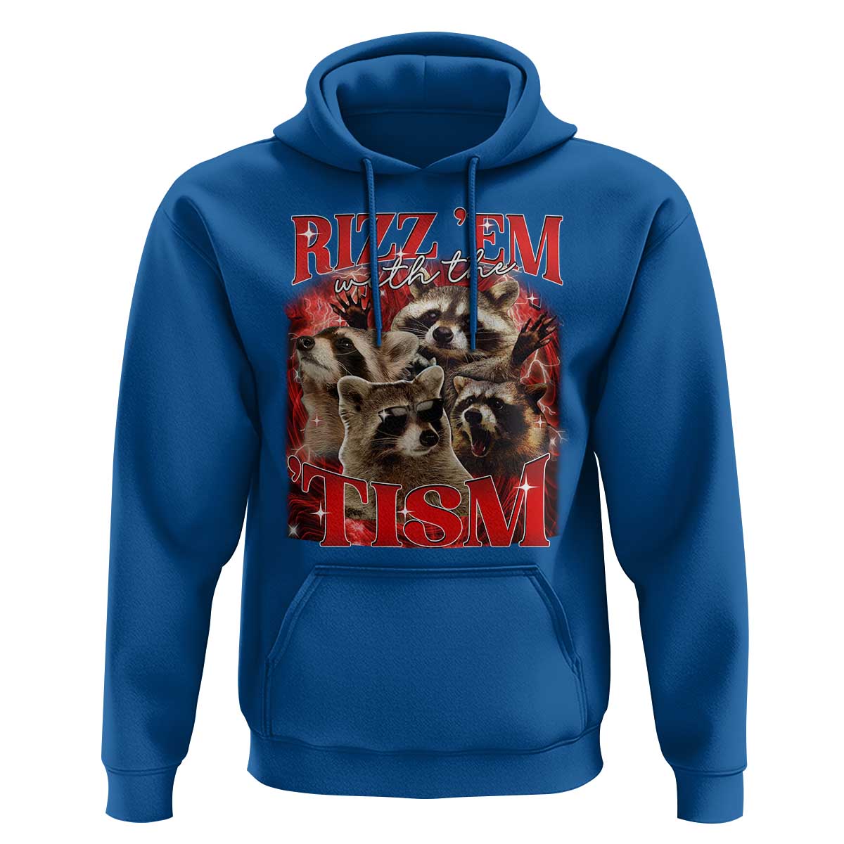 Autism Funny Hoodie Rizz Em With The Tism Meme Autistic Racoon