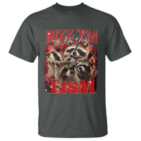 Autism Funny T Shirt Rizz Em With The Tism Meme Autistic Racoon