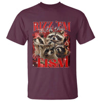 Autism Funny T Shirt Rizz Em With The Tism Meme Autistic Racoon