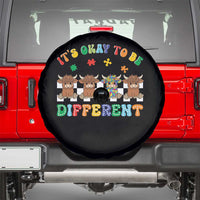 It’s Okay To Be Different Autism Awareness Spare Tire Cover Autistic Cow Positivity Vibe