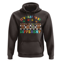 It’s Okay To Be Different Autism Awareness Hoodie Autistic Cow Positivity Vibe