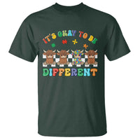 It’s Okay To Be Different Autism Awareness T Shirt Autistic Cow Positivity Vibe