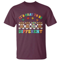 It’s Okay To Be Different Autism Awareness T Shirt Autistic Cow Positivity Vibe