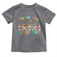 It’s Okay To Be Different Autism Awareness Toddler T Shirt Autistic Cow Positivity Vibe
