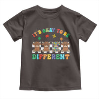 It’s Okay To Be Different Autism Awareness Toddler T Shirt Autistic Cow Positivity Vibe