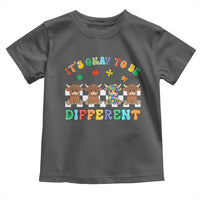 It’s Okay To Be Different Autism Awareness Toddler T Shirt Autistic Cow Positivity Vibe