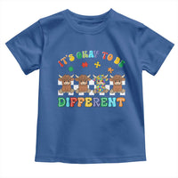 It’s Okay To Be Different Autism Awareness Toddler T Shirt Autistic Cow Positivity Vibe