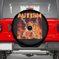 Autism Skeleton Meme Spare Tire Cover
