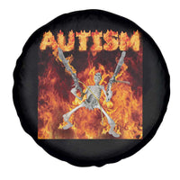 Autism Skeleton Meme Spare Tire Cover