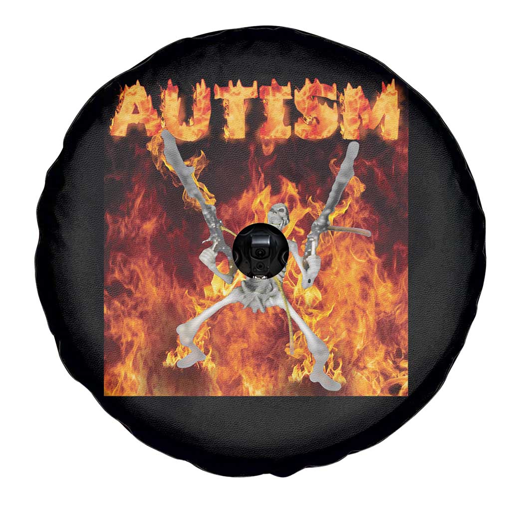 Autism Skeleton Meme Spare Tire Cover