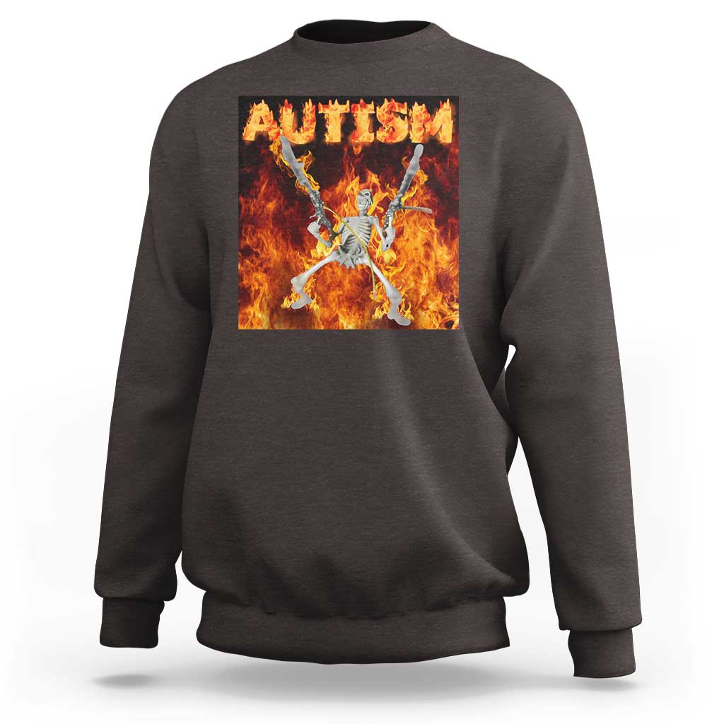 Autism Skeleton Meme Sweatshirt