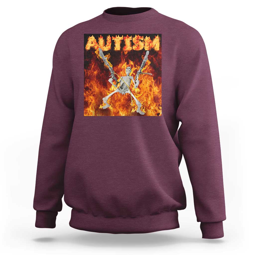 Autism Skeleton Meme Sweatshirt