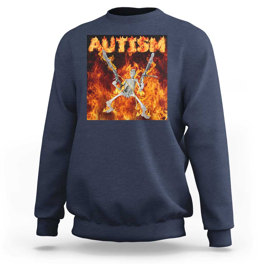 Autism Skeleton Meme Sweatshirt