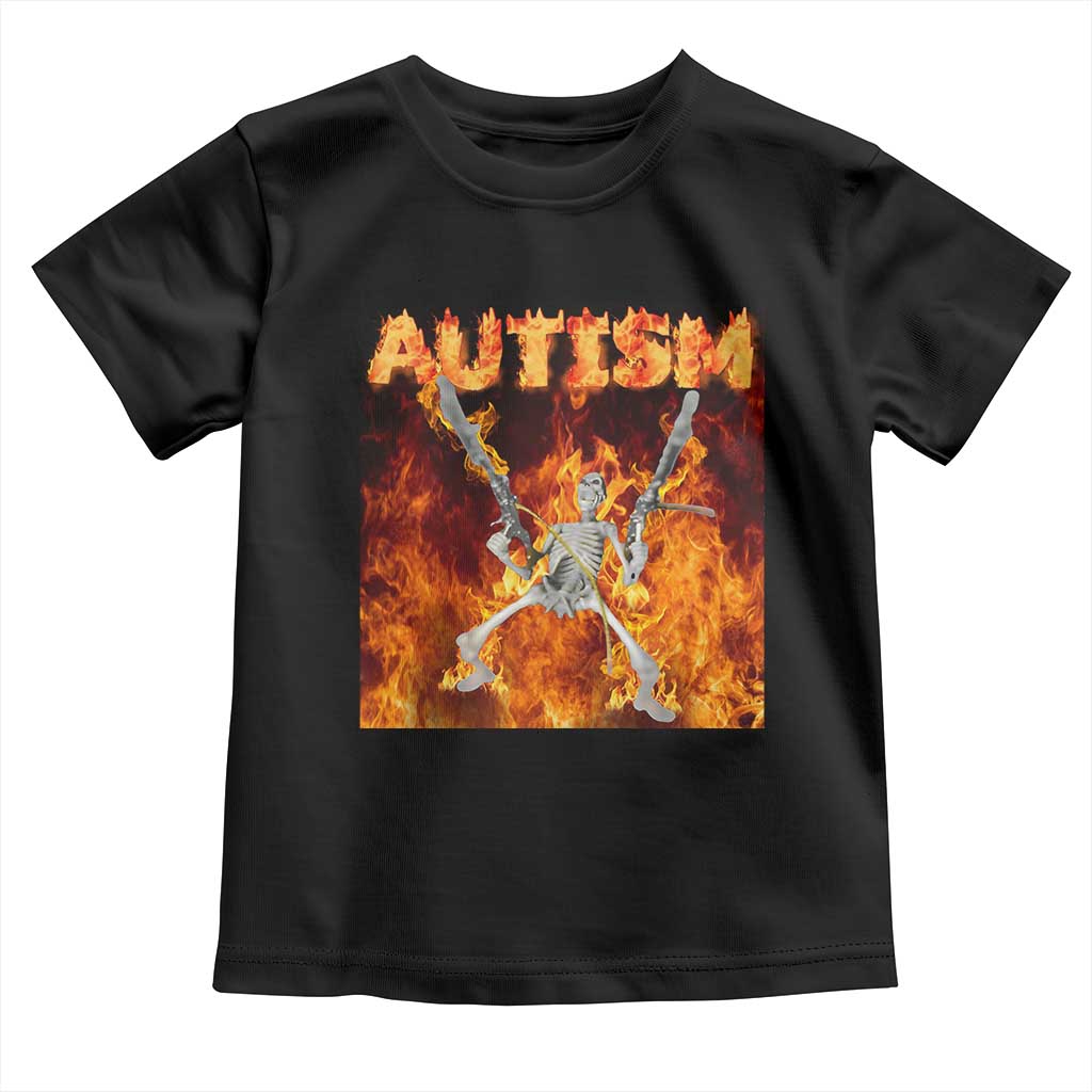 Autism Skeleton Meme Toddler T Shirt