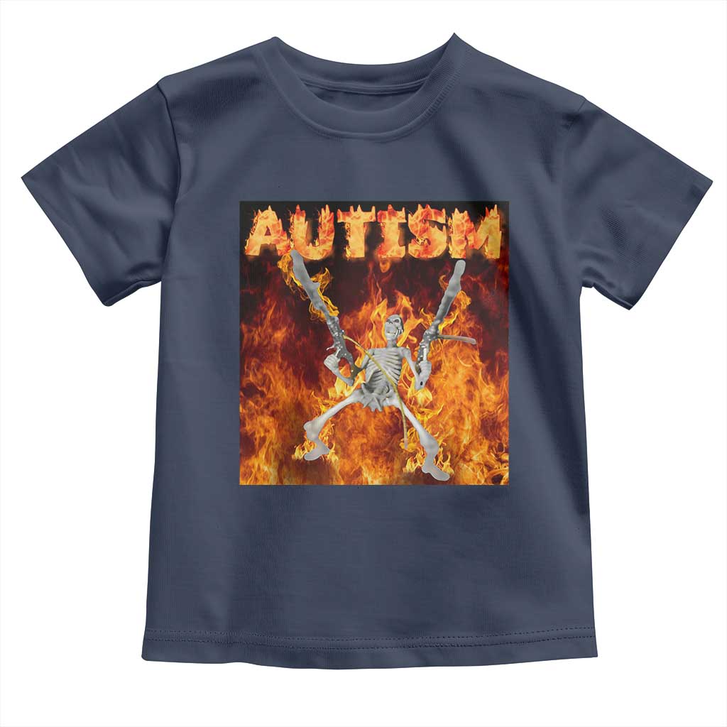 Autism Skeleton Meme Toddler T Shirt