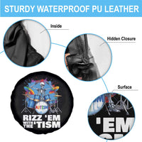 Autism Skeleton Meme Spare Tire Cover Rizz Em With The Tism Meme Autistic Drummer
