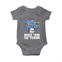 Autism Skeleton Meme Baby Onesie Rizz Em With The Tism Meme Autistic Drummer