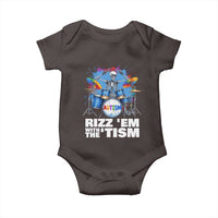 Autism Skeleton Meme Baby Onesie Rizz Em With The Tism Meme Autistic Drummer