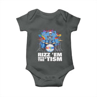 Autism Skeleton Meme Baby Onesie Rizz Em With The Tism Meme Autistic Drummer