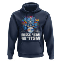 Autism Skeleton Meme Hoodie Rizz Em With The Tism Meme Autistic Drummer