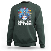 Autism Skeleton Meme Sweatshirt Rizz Em With The Tism Meme Autistic Drummer
