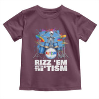 Autism Skeleton Meme Toddler T Shirt Rizz Em With The Tism Meme Autistic Drummer