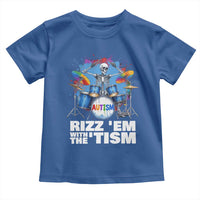 Autism Skeleton Meme Toddler T Shirt Rizz Em With The Tism Meme Autistic Drummer