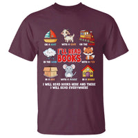 I Will Read Books On A Boat & Everywhere Reading Gifts T Shirt