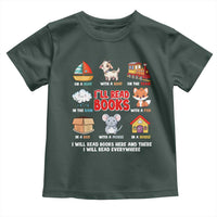I Will Read Books On A Boat & Everywhere Reading Gifts Toddler T Shirt