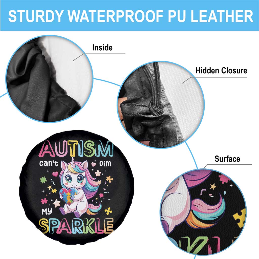 Autism Awareness Unicorn Spare Tire Cover For Autism Mom Girls