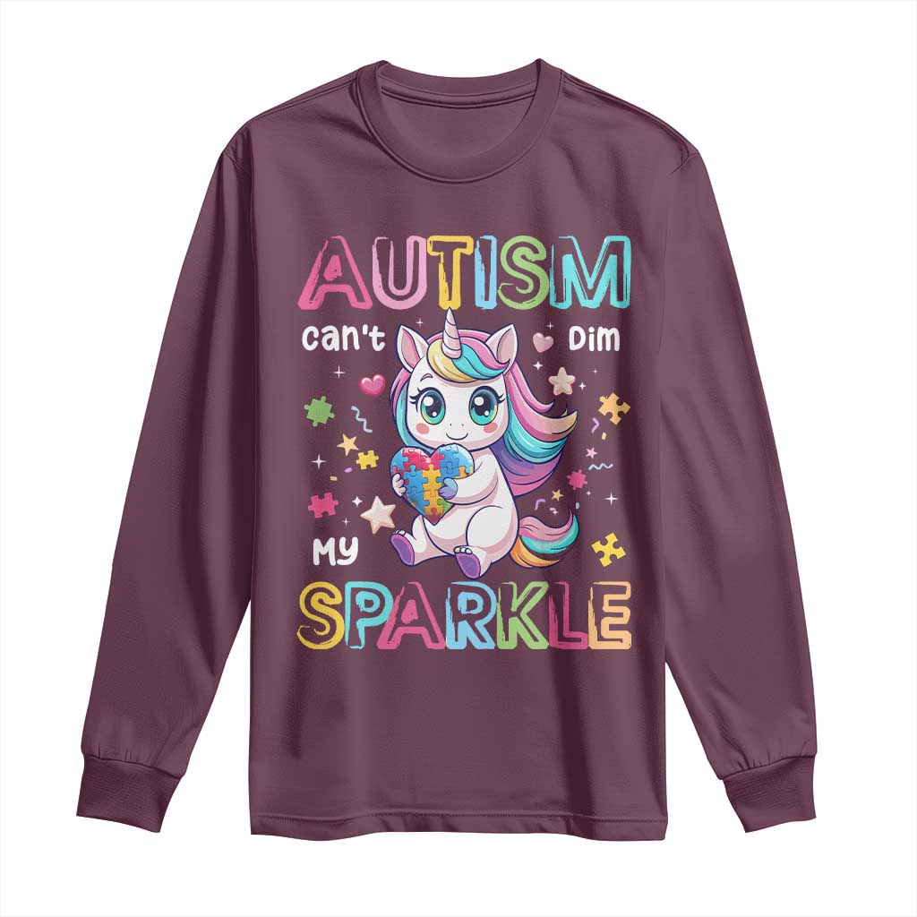 Autism Awareness Unicorn Long Sleeve Shirt For Autism Mom Girls
