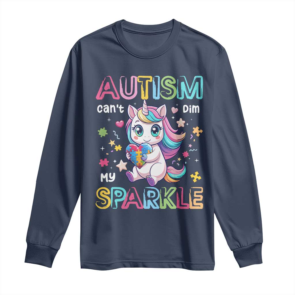 Autism Awareness Unicorn Long Sleeve Shirt For Autism Mom Girls