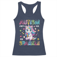 Autism Awareness Unicorn Racerback Tank Top For Autism Mom Girls