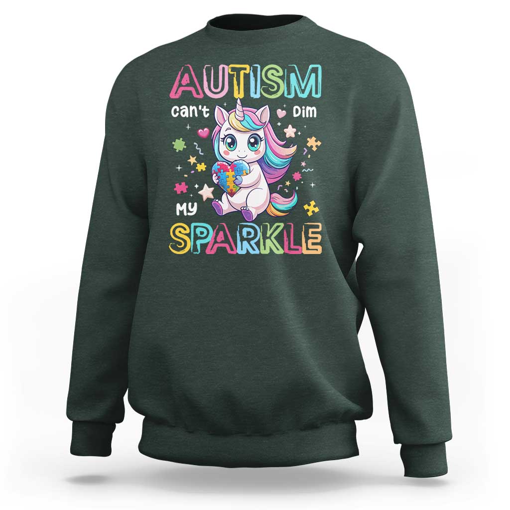 Autism Awareness Unicorn Sweatshirt For Autism Mom Girls