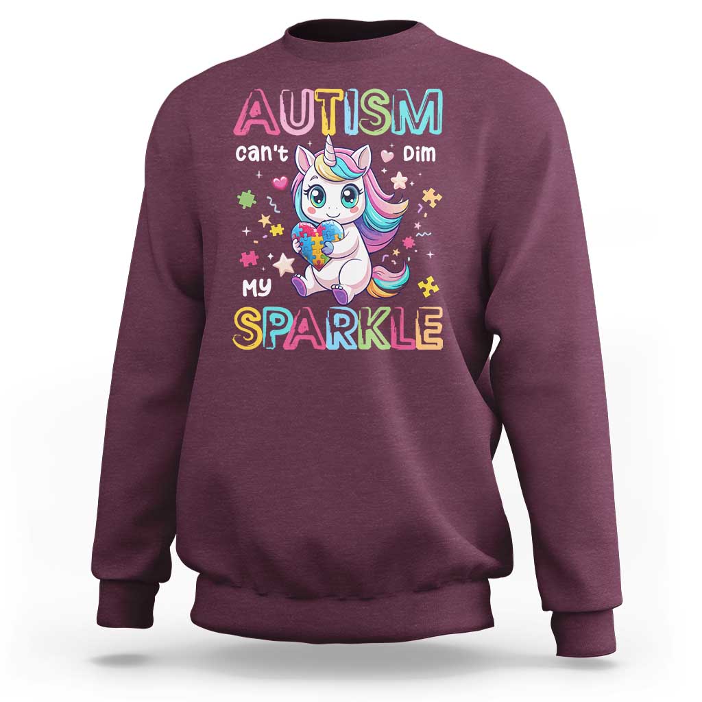 Autism Awareness Unicorn Sweatshirt For Autism Mom Girls