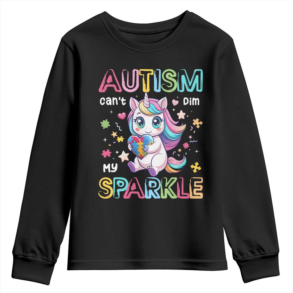Autism Awareness Unicorn Youth Sweatshirt For Autism Mom Girls
