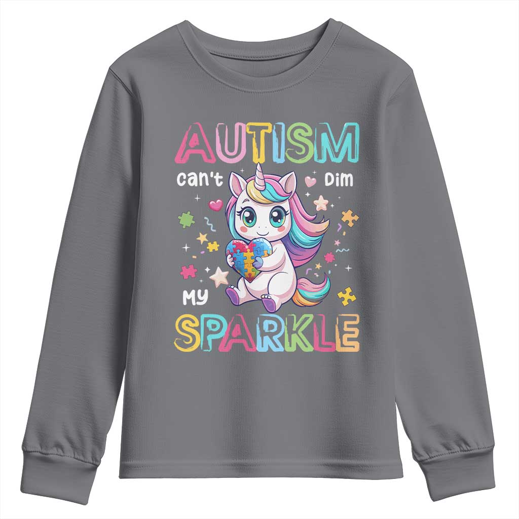 Autism Awareness Unicorn Youth Sweatshirt For Autism Mom Girls