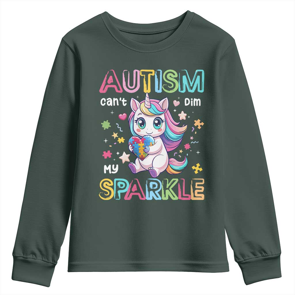 Autism Awareness Unicorn Youth Sweatshirt For Autism Mom Girls