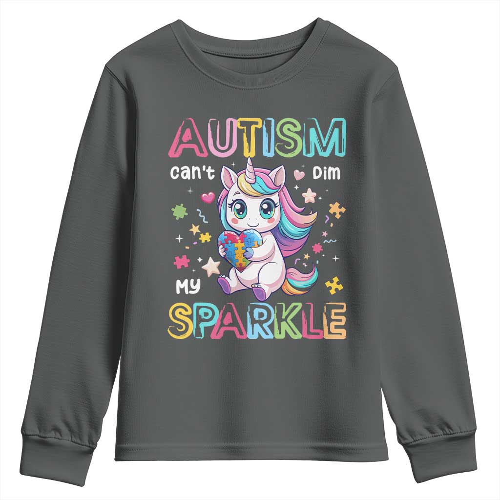 Autism Awareness Unicorn Youth Sweatshirt For Autism Mom Girls