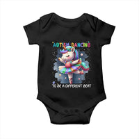Autism Awareness Unicorn Baby Onesie Ballet Dancing To A Different Beat
