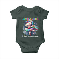 Autism Awareness Unicorn Baby Onesie Ballet Dancing To A Different Beat