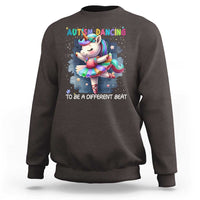 Autism Awareness Unicorn Sweatshirt Ballet Dancing To A Different Beat