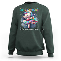 Autism Awareness Unicorn Sweatshirt Ballet Dancing To A Different Beat