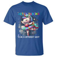 Autism Awareness Unicorn T Shirt Ballet Dancing To A Different Beat